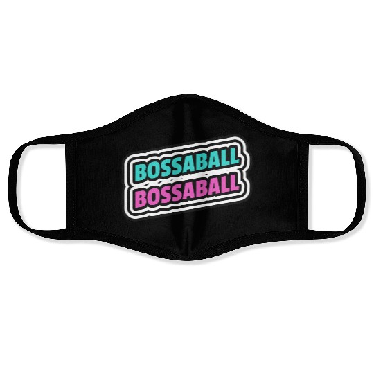 Bossaball Sports Typography Face Masks