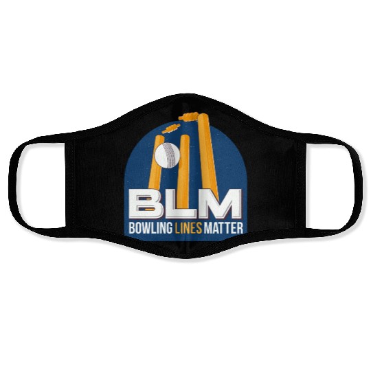 BLM Bowling Lines Matter Face Masks