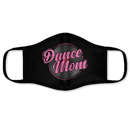 Dance Mom Vinyl Record Music Record Face Masks