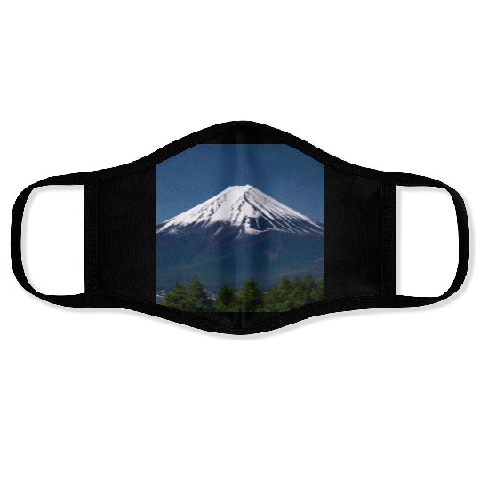 Mount Fuji Japan Panorama Souvenir Travel Trip Face Masks