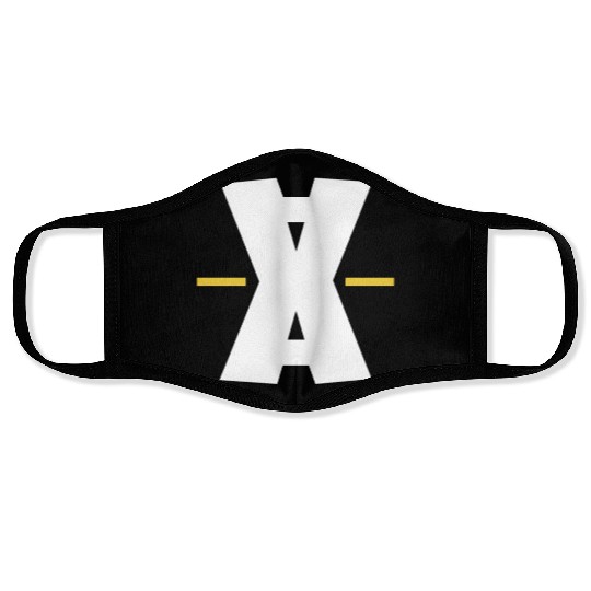 Double X dash digital art Face Masks