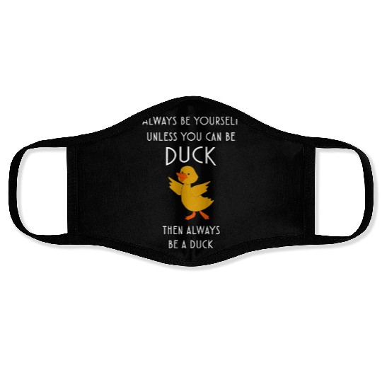 Duck Lover Quote Face Masks