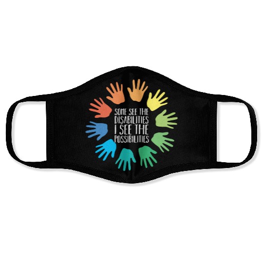 I See Possabilities Special Education Teacher Face Masks