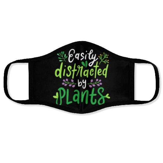 Plants Flowers Gardener Gardening Garden Face Masks