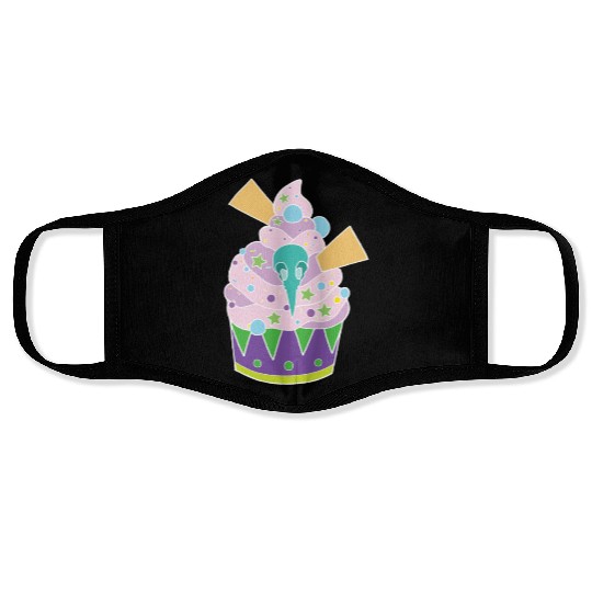 Cupcake Graveyard Face Masks