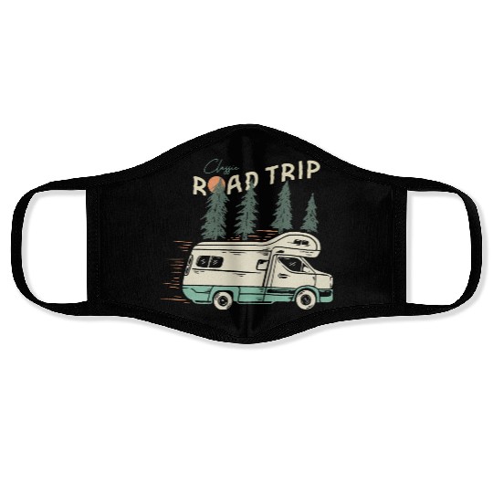 Classic Road Trip Face Masks