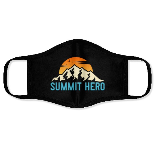 Summit Hero Climbers Mountaineering Mountain Guide Face Masks