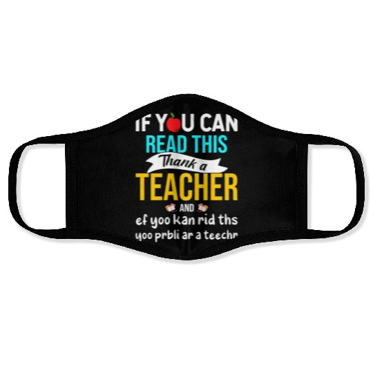 Teacher Appreciation 2023 Cute, Funny Teacher Face Masks