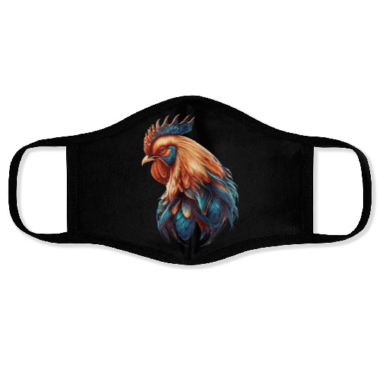 Flower Crown Chicken Floral Farm Animal Pet Face Masks