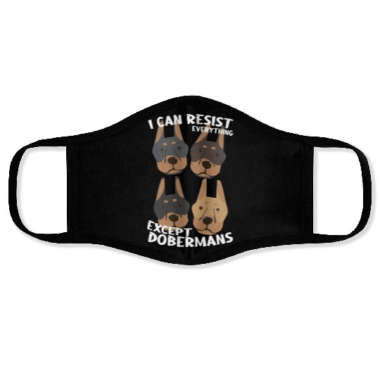 Doberman Lover Face Masks