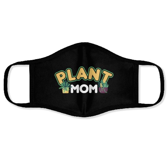 Plant Mom Plant Whisperer Plants Cactus Lover Face Masks