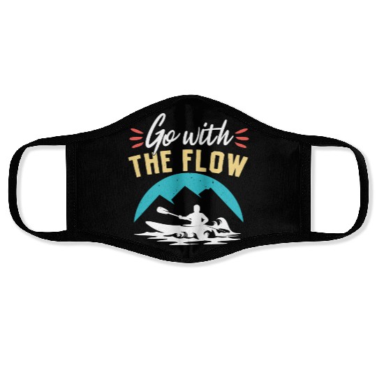 Go With The Flow Kayaking Paddle Face Masks