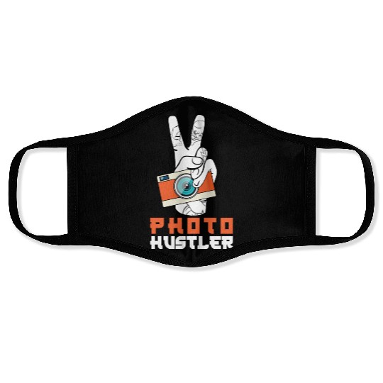 Photography Photographer Photo Hustler Face Masks