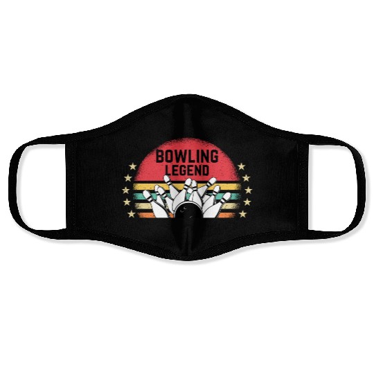 Bowling Legend Face Masks