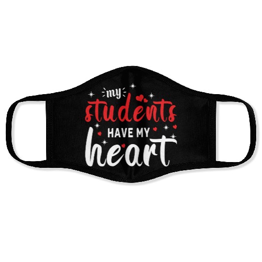 Students Have Heart Teacher Valentines Day Face Masks