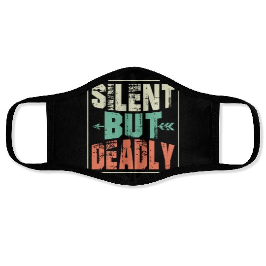 Silent But Deadly Bow & Arrows Target Archery Face Masks