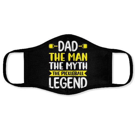 Pickleball Dad Funny Face Masks
