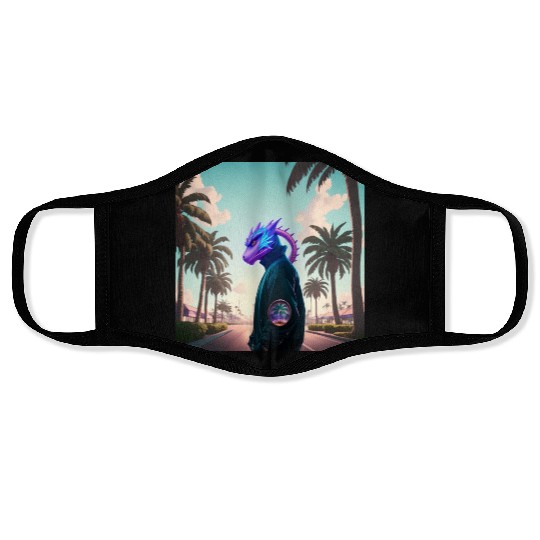 Thunderbolt Racer Face Masks