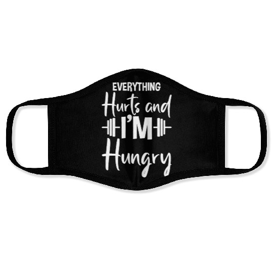 Everything Hurts And I'm Hungry 2 Face Masks