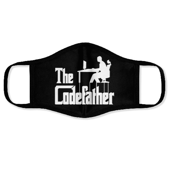 The Codefather Computer Scientist Programmer Cloud Face Masks