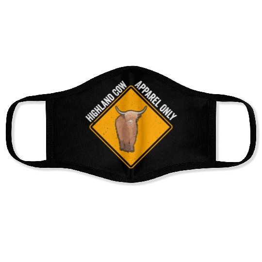 Highland Cow Apparel Only Face Masks