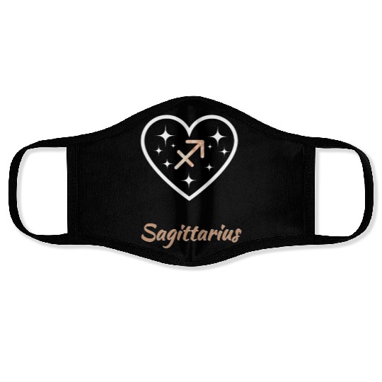 Sagittarius zodiac sign, astrology, sun, birthday Face Masks