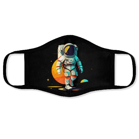 Walking Alone Face Masks