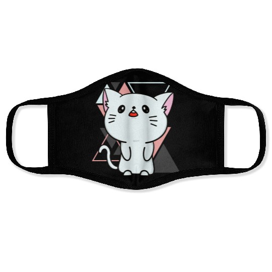 Cute little cat adorable kitty Kittenlove cat mom Face Masks