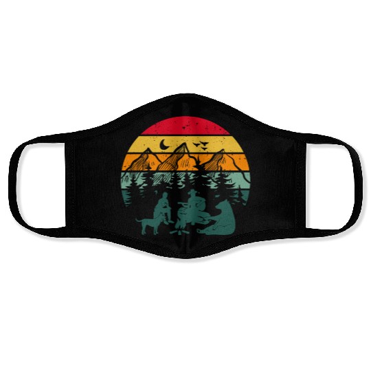 Camping Life Face Masks