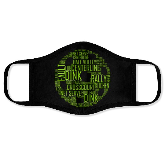 Green Pickle Ball Face Masks