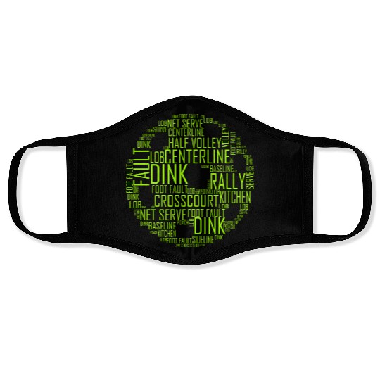 Green Pickle Ball Face Masks
