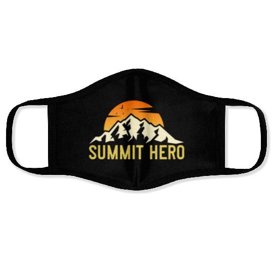Summit Hero Climbers Mountaineering Mountain Guide Face Masks
