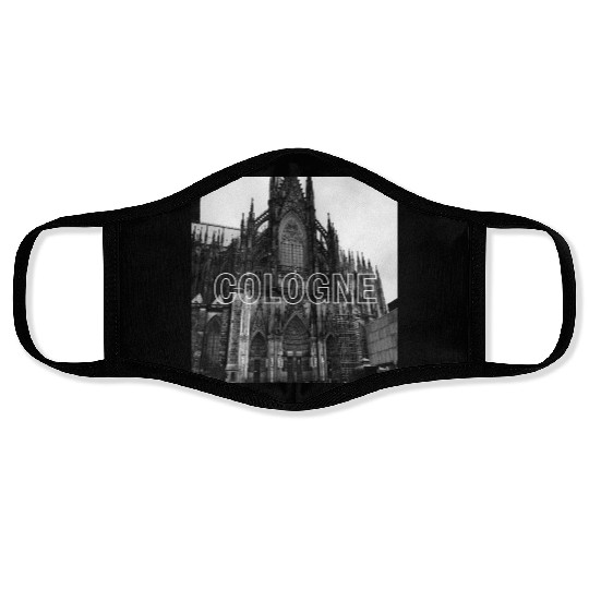 Cologne historical cathedral church in germany Face Masks