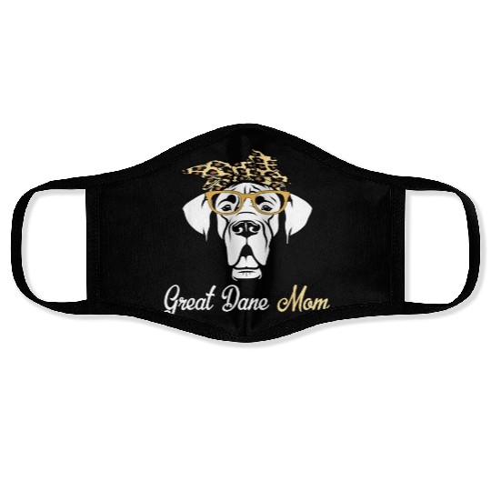 Birthday and Mothers day Gift Great Dane Face Masks