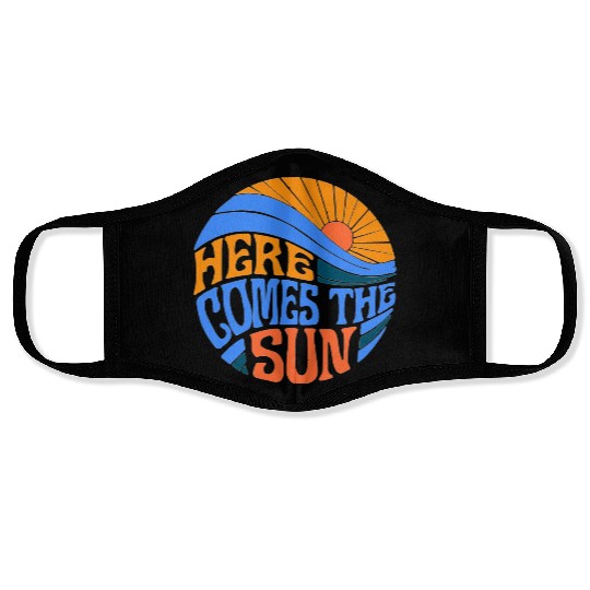 Here comes the sun Face Masks
