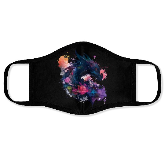 Black Dragon Face Masks