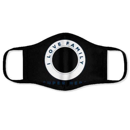 I Love Family Face Masks