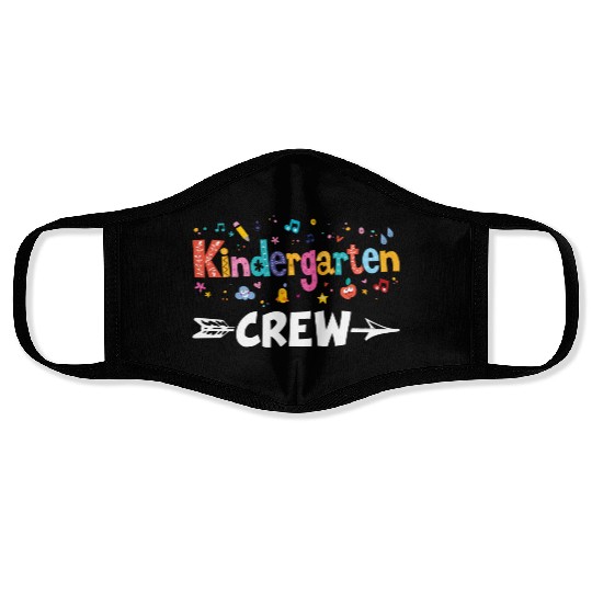 Kindergarten Crew Teacher Team Kinder squad Face Masks