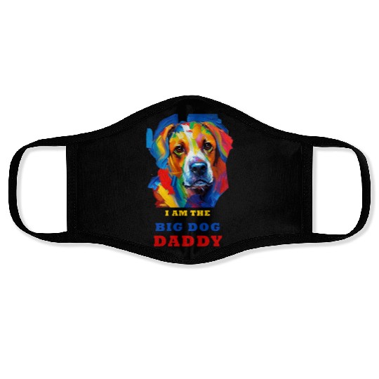 Big Dog Daddy Face Masks