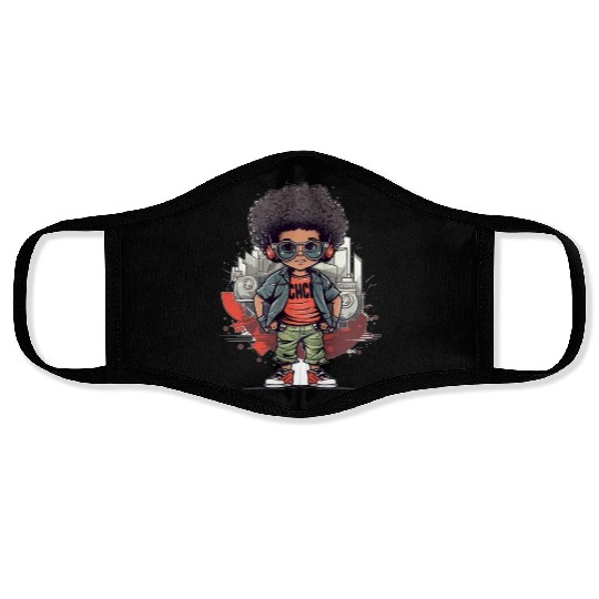 Sweet Kid Rocking with Epic & Crazy Sticker! Face Masks