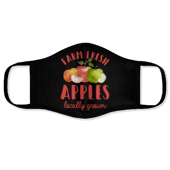 Apple Picking Farm Fresh Apples Farmer For Kids Face Masks