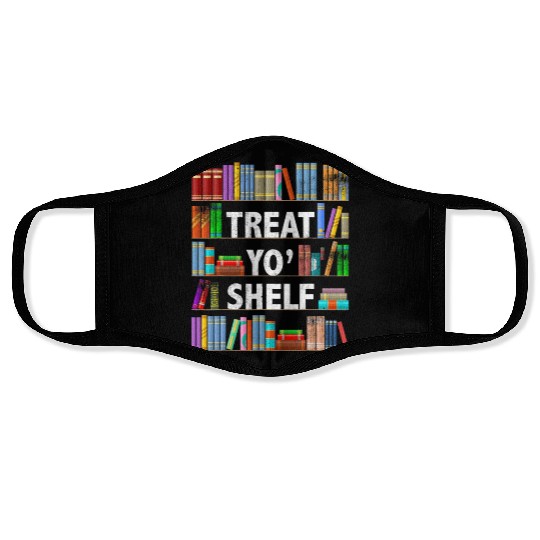 Funny Reading Gift Book Lover Reader Librarian Face Masks