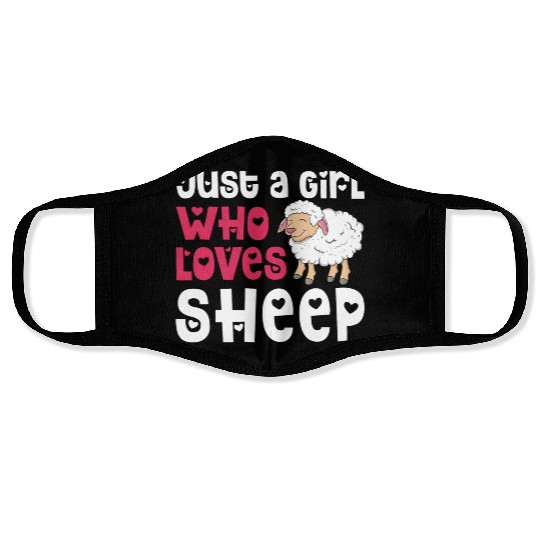 Cool Sheep For Women Girls Lamb Lover Sheep Face Masks