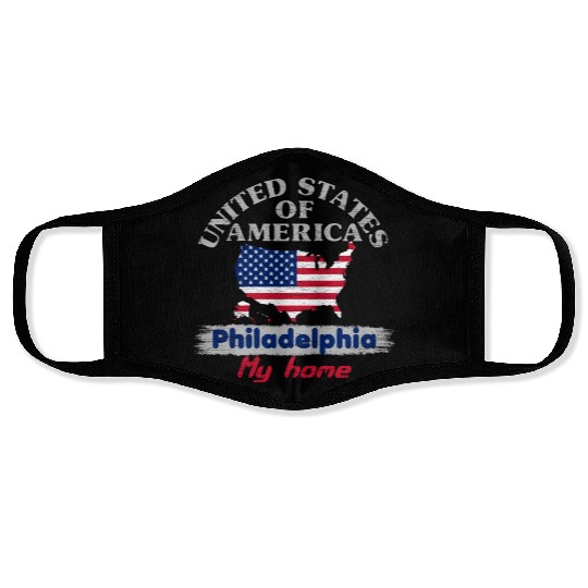United States of America - Philadelphia my home Face Masks