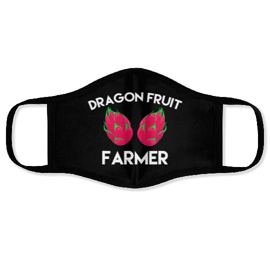 Dragon Fruit Farmer Outfit Love Tropical Food Face Masks