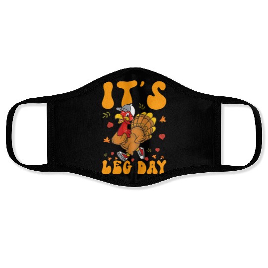 Thanksgiving Turkey Trot Squad Running Face Masks