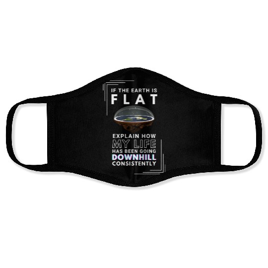 FLAT EARTH Face Masks