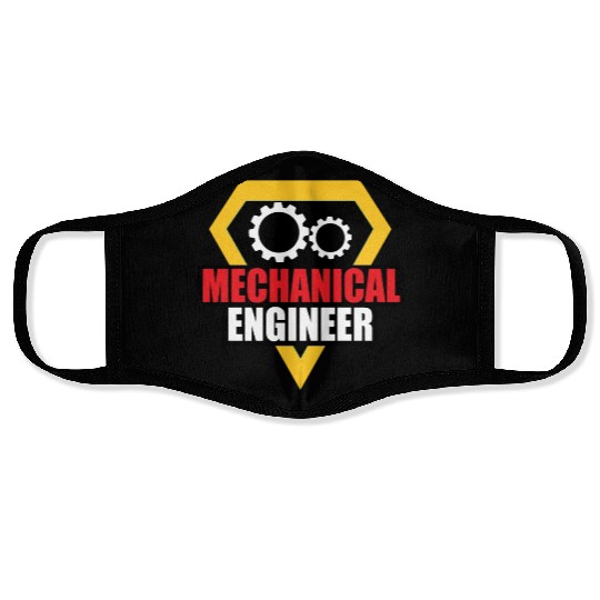 Mechanical Engineer Gear theme Design for engineer Face Masks