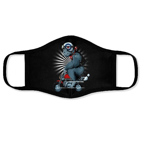 Gorilla Monkey Bike Face Masks