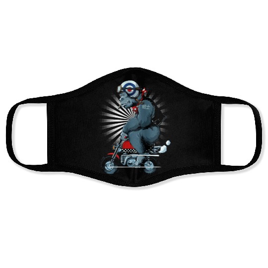 Gorilla Monkey Bike Face Masks